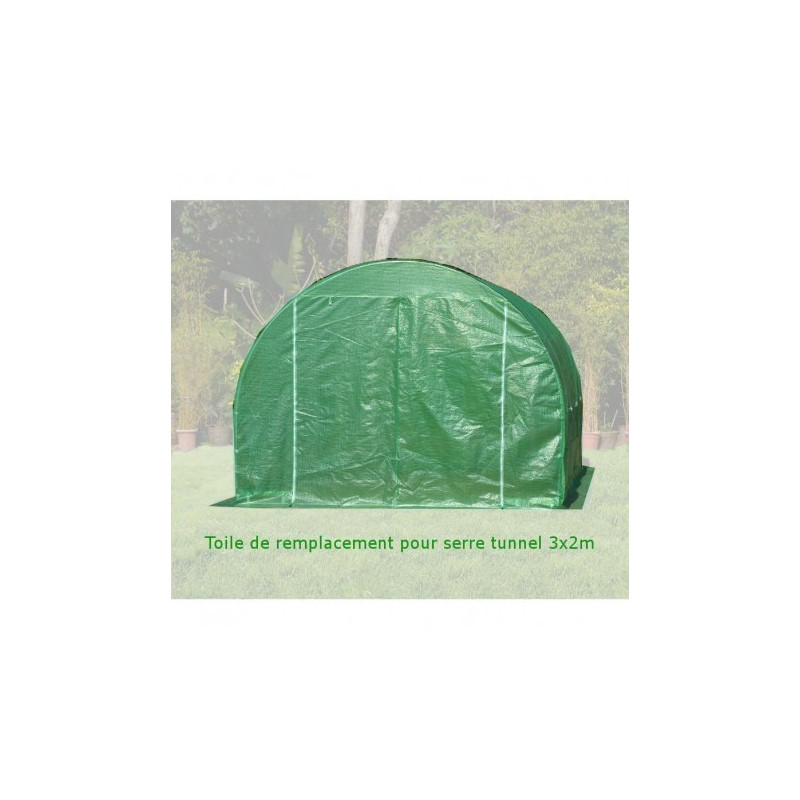 Toile de rechange pour serre tunnel 2x3m 6m² Green Protect