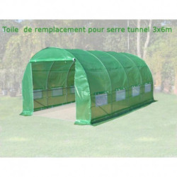Toile de rechange pour serre tunnel 3x6m 18m² Green Protect
