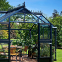 Serre Orangery anthracite en verre trempé 15,1m² Juliana
