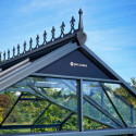 Serre Orangery anthracite en verre trempé 15,1m² Juliana