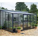 Serre Veranda anthracite et verre trempé 12,9m² Juliana
