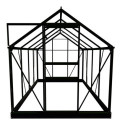 Serre de jardin 5m² verte en verre horticole Popular - Halls