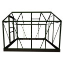 Serre de jardin 5m² verte en verre horticole Popular - Halls