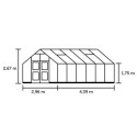 Serre de jardin 13m² aluminium et polycarbonate 10mm Premium – Juliana