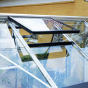 Serre de jardin 13m² aluminium et verre trempé Premium - Juliana