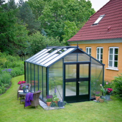 Serre de jardin 10,9 m² aluminium en polycarbonate 10mm Premium – Juliana