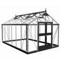 Serre de jardin 10,9 m² aluminium en polycarbonate 10mm Premium – Juliana