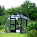 Serre de jardin 10,9 m² aluminium en polycarbonate 10mm Premium – Juliana