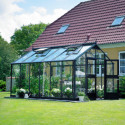 Serre de jardin 8,8m² aluminium et verre trempé Premium - Juliana