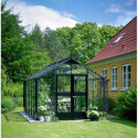 Serre de jardin 8,8m² aluminium et verre trempé Premium - Juliana