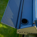 Serre Compact Nye 5m² anthracite en polycarbonate 6mm Juliana