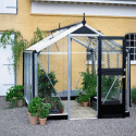 Serre Compact Nye 5m² anthracite en polycarbonate 6mm Juliana