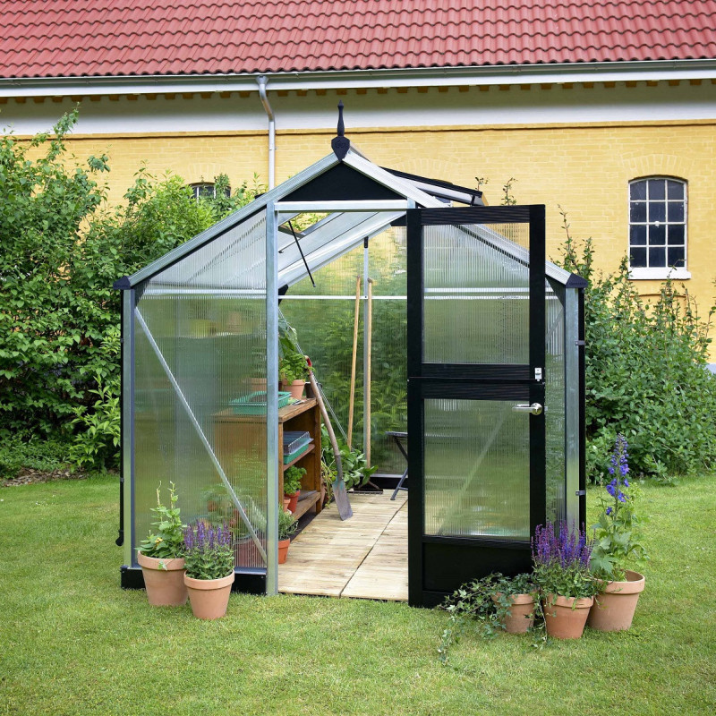 Serre de jardin 6,6m² en polycarbonate 10mm Compact Nye - Juliana