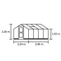 Serre de jardin 6,6m² en polycarbonate 10mm Compact Nye - Juliana