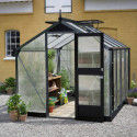 Serre anthracite 6,6m² en polycarbonate 10mm Compact Nye Juliana
