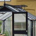 Serre anthracite 6,6m² en polycarbonate 10mm Compact Nye Juliana