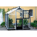 Serre anthracite 6,6m² en polycarbonate 10mm Compact Nye Juliana
