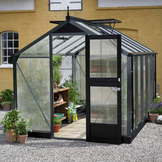 Serre de jardin 8,2m² en polycarbonate 6mm Compact Nye - Juliana