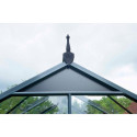 Serre anthracite 16,2m² en verre horticole Gardener - Juliana