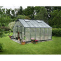 Serre anthracite 16,2m² en polycarbonate 10mm Gardener - Juliana