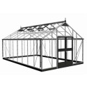 Serre anthracite 16,2m² en polycarbonate 10mm Gardener - Juliana