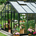 Serre anthracite 16,2m² en polycarbonate 10mm Gardener - Juliana