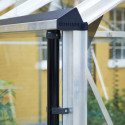 Serre anthracite 16,2m² en polycarbonate 10mm Gardener - Juliana
