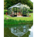 Serre anthracite 16,2m² en polycarbonate 10mm Gardener - Juliana