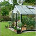 Serre anthracite 18,8m² en verre trempé Gartner - Juliana