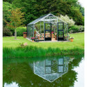Serre anthracite 18,8m² en verre trempé Gartner - Juliana