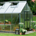 Serre anthracite 18,8m² en polycarbonate 10mm Gardener - Juliana