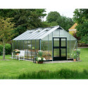 Serre anthracite 18,8m² en polycarbonate 10mm Gardener - Juliana