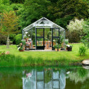 Serre anthracite 18,8m² en polycarbonate 10mm Gardener - Juliana