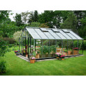 Serre anthracite 21,4m² en verre trempé Gartner - Juliana