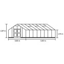 Serre anthracite 21,4m² en polycarbonate 10mm Gartner - Juliana