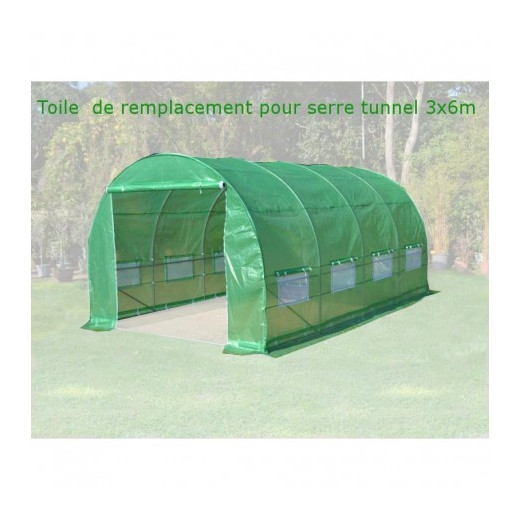 Toile de rechange pour serre tunnel 4x10m 40m² Green Protect