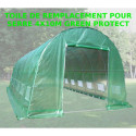 Toile de rechange pour serre tunnel 4x10m 40m² Green Protect