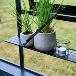 Etagère en aluminium 150x15cm pour serre de jardin