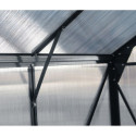 serre de jardin polycarbonate anthracite 13,2m² green protect
