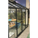 Louvre de ventilation laquée noire pour serres Compact Juliana