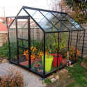 Serre de jardin 5m² en aluminium et verre horticole Popular - Halls