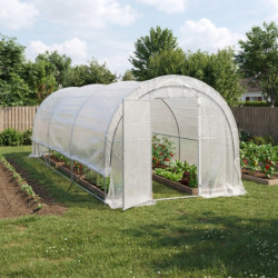 Serre tunnel maraîchère Luxe 3x6m - 200gr/m² H2,40m - Green Protect