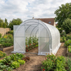 Serre tunnel maraîchère Luxe 3x8m - 200gr/m² H2,40m - Green Protect