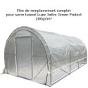 Couverture complète pour serre tunnel Luxe 3x6m film 200gr/m² hauteur 2,4m Green Protect