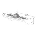 Doubles étagères en PVC  pour serre de jardin - Palram