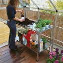Table de culture en acier pour serre de jardin - Canopia by Palram