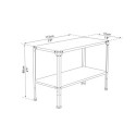 Table de culture en acier pour serre de jardin Palram