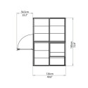 Serre de jardin en alu et polycarbonate 2,3m² Harmony™ Silver – Palram