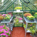 Serre de jardin en alu et polycarbonate 4,6m² Harmony™ verte – Palram