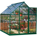 Serre de jardin en alu et polycarbonate 4,6m² Harmony™ verte – Palram